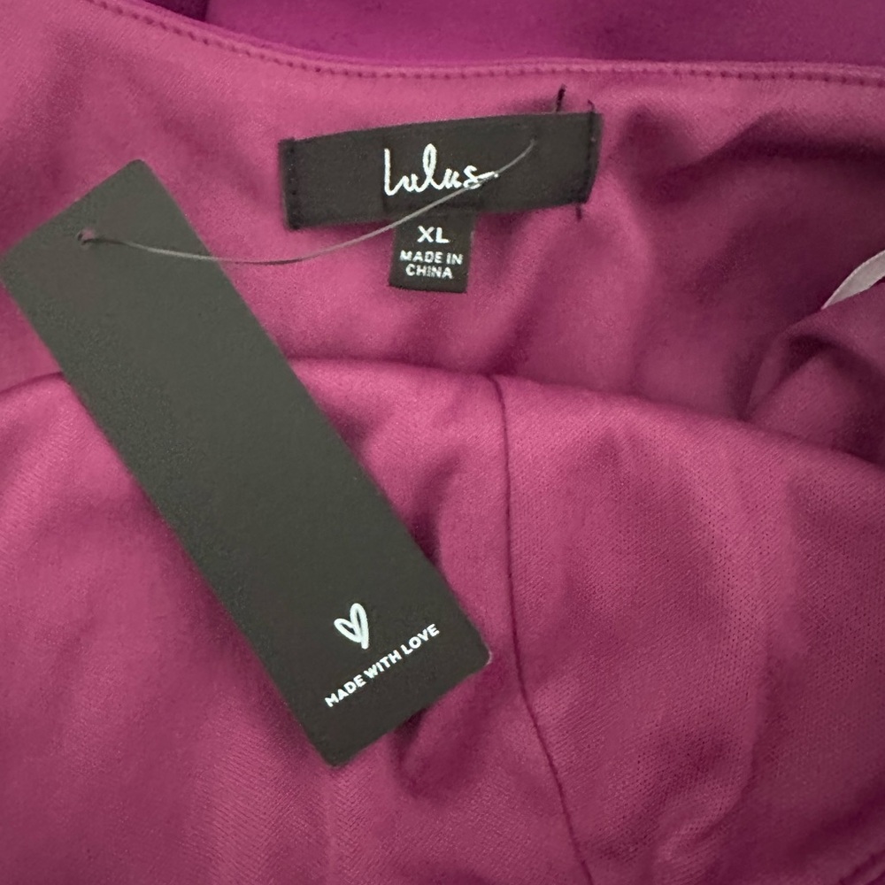 Lulu's Vibrant Purple Flirtatious Features Purple One-Shoulder Midi Dress - Picture 9 of 11